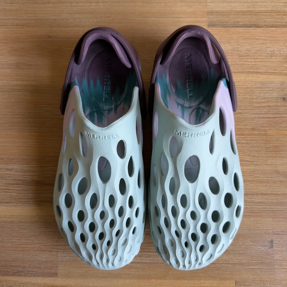 Merrell Women's Hydro Moc Bloom Drift Water Resistant Clogs Iris/Teal Size 7 - Picture 6 of 11